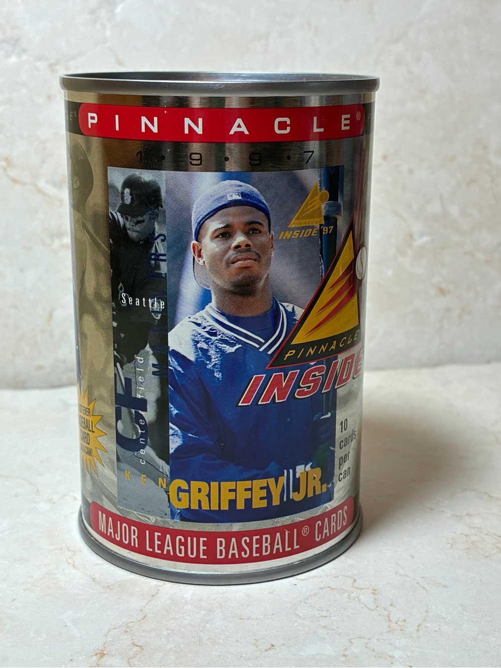 Pinnacle Inside 1997 Griffey Jr. Major League Baseball Card Can
